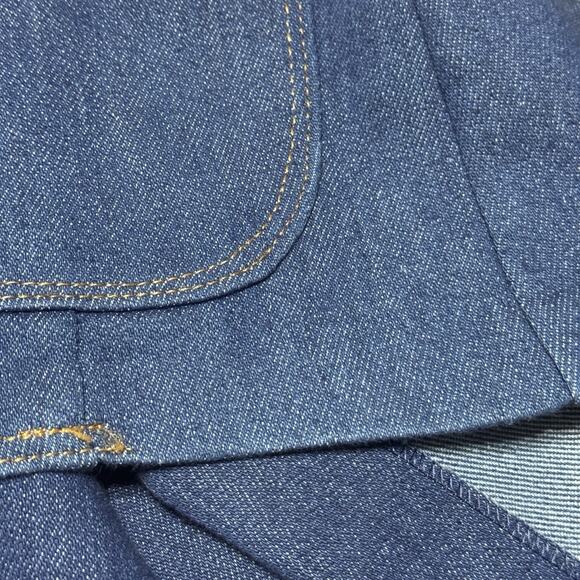 Vintage 70s Mr. Mort Denim Jean Skirt Suit 2 Piece Blazer Jacket & Skirt Set USA - Picture 12 of 12